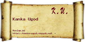 Kanka Ugod névjegykártya